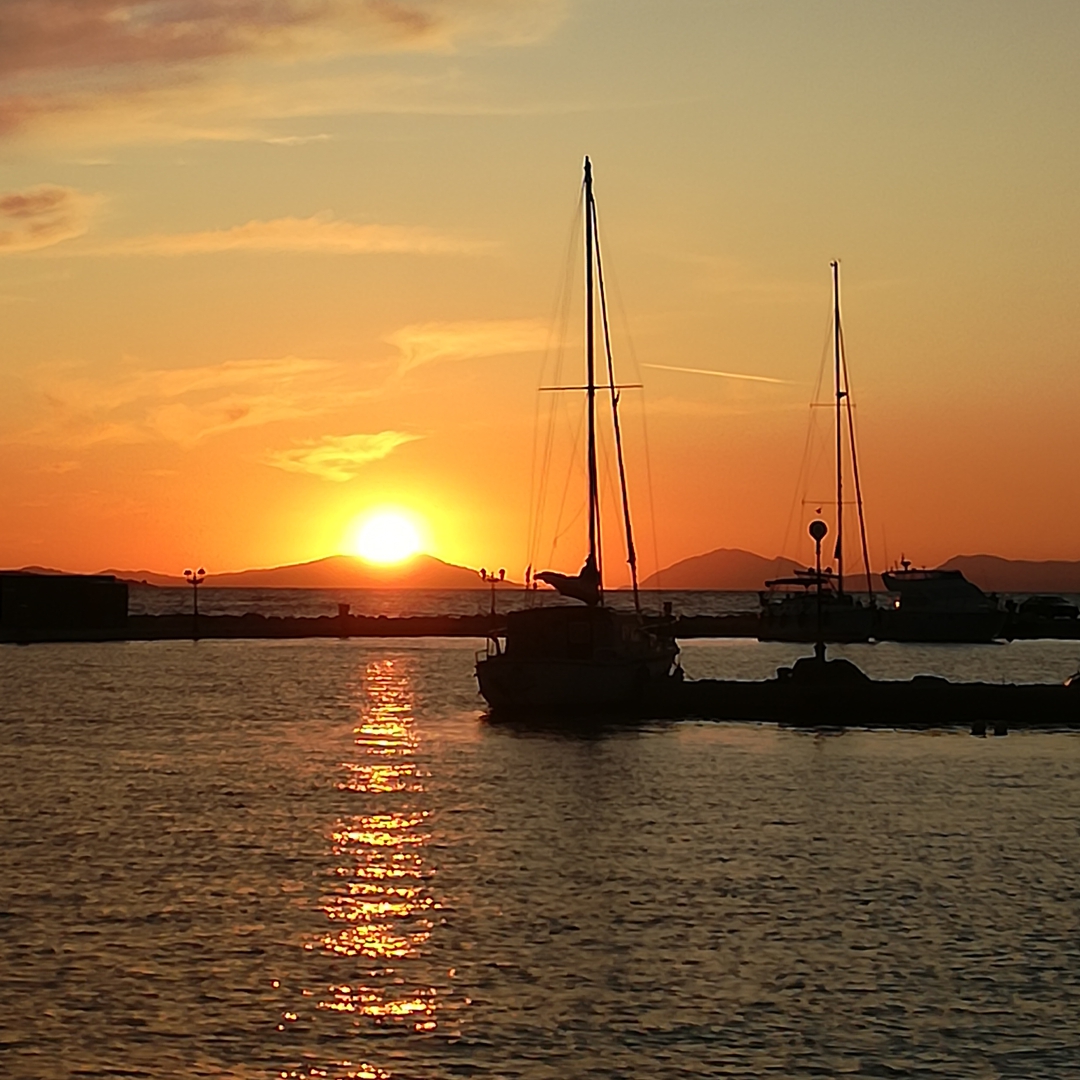 Sunsets over the islands